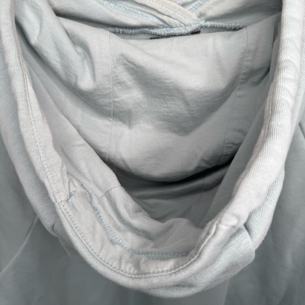 NIKE Essential Cropped Hoodie Ocean Blue Cotton Women’s XL - Picture 11 of 16